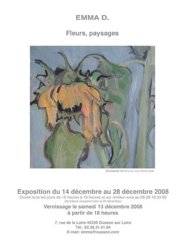 Affiche expo Ousson 2008