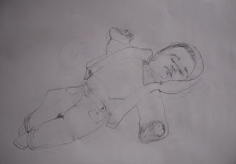 Arturo, Pencil, 40x60, 2012