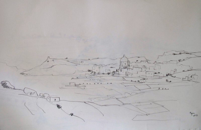 Mgarr, Pencil, 40x60, 2013