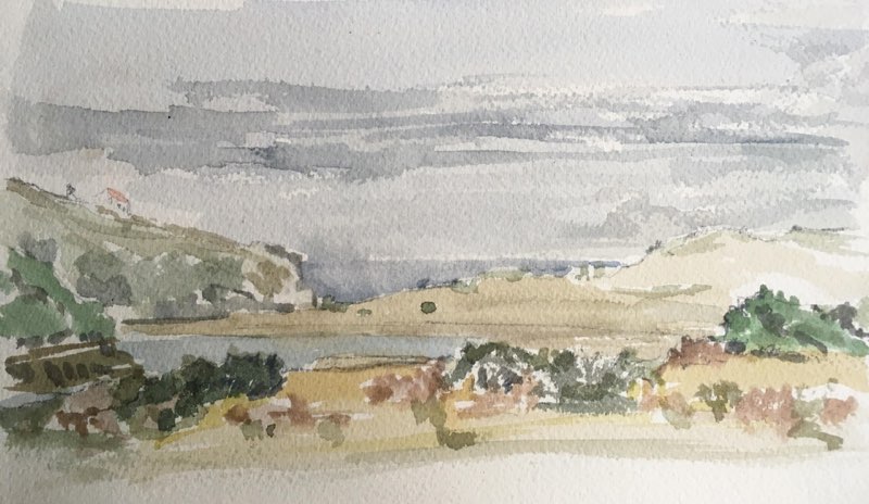 South Portugal, Watercolour, 15x25, 2019