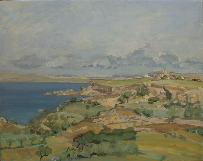 Veduta da Santi, Oil on canvas, 40x50, 2014