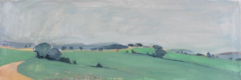 Landschaft, Oil on canvas, 20x60, 2011