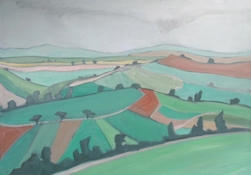 Landschaft, Oil on canvas, 70x100, 2011