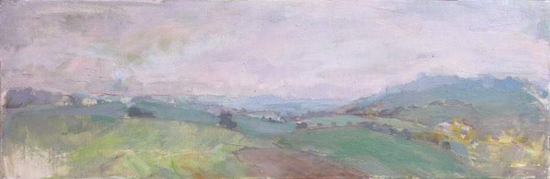 Landschaft, Oil on canvas, 20x60, 2010