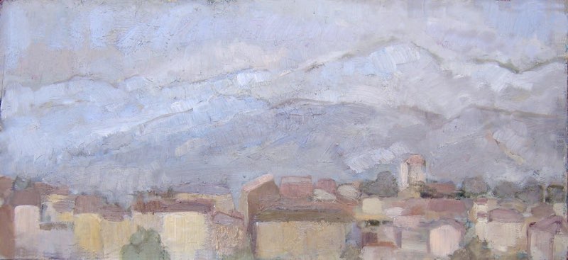 Rieti, Oil on canvas, 21x47, 2007