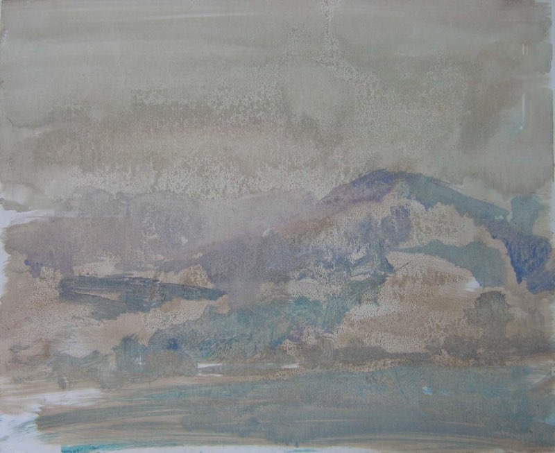 Paysage imaginaire, Monotype, 37x45, 2008