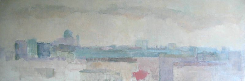 Bruxelles, Oil on canvas, 50x150, 2008